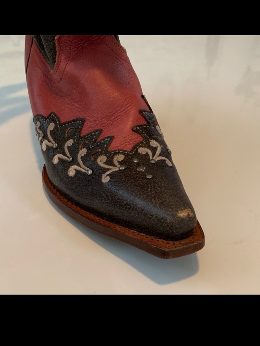 Tony Lama Women’s Cowboy Boots – Pink & Brown Embroidered, Size 5 B - Picture 12 of 12